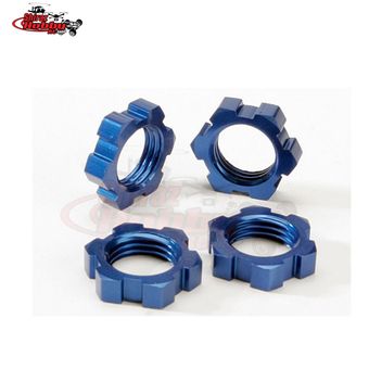 Traxxas 5353 17mm Splined Wheel Nuts Anodized Blue