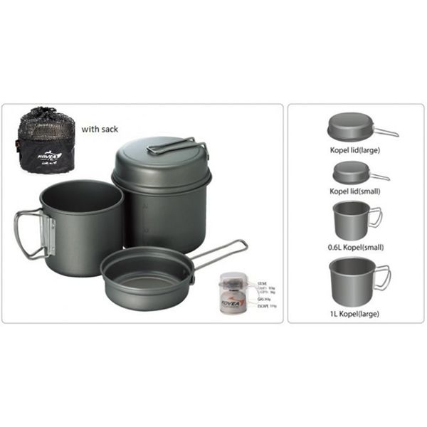 مجموعه 4 عددی ظروف سفری کووآ مدل Escape