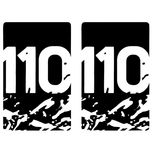 برچسب خودرو کد 110-16 بسته دو عددی
