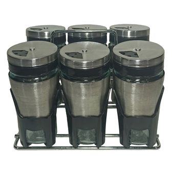 ست جای ادویه 7 پارچه کاپریس مدل پارادایس کد GSB6