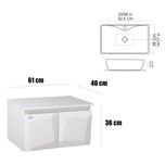 ست کابینت و روشویی توییس مدل 3D M