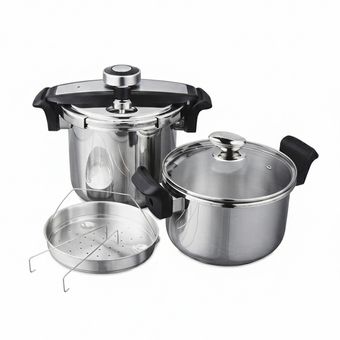 زودپز دوقلو مایر مدل mr 886 سه لایه گنجایش 8 و 6 لیتر