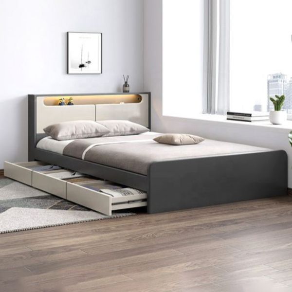 تخت خواب دو نفره مدل لونا سایز 160×200 سانتی متر