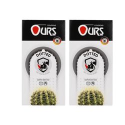 کاندوم خاردار اورز مدل Dotted دو بسته 12 عددی