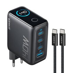 شارژر دیواری 140 وات انکر مدل A2697 به همراه کابل USB-C به طول 1.5 متر