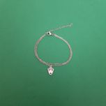 دستبند زنانه مدل دو لاین طرح تاج