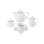 سرویس غذاخوری 108 پارچه چینی زرین ایران سری شهرزاد مدل رومینا درجه یک