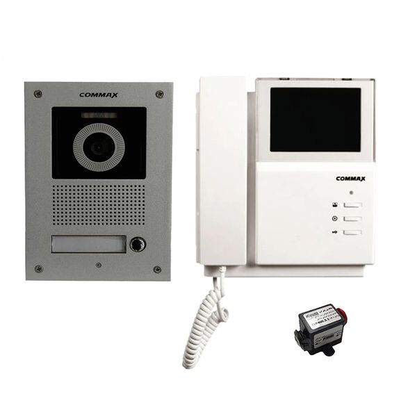 مجموعه دربازکن تصویری کوماکس مدل 4pnc-4ucm به همراه محافظ ولتاژ مانیتور