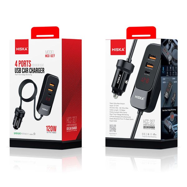 شارژر فندکی 120 وات هیسکا مدل HCC-327