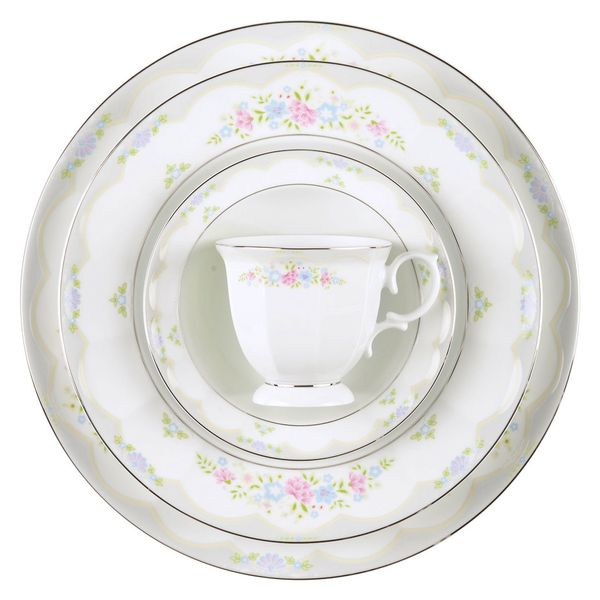 سرویس غذاخوری 103 پارچه چینی زرین ایران مدل گلاریس سری نئوکلاسیک درجه یک