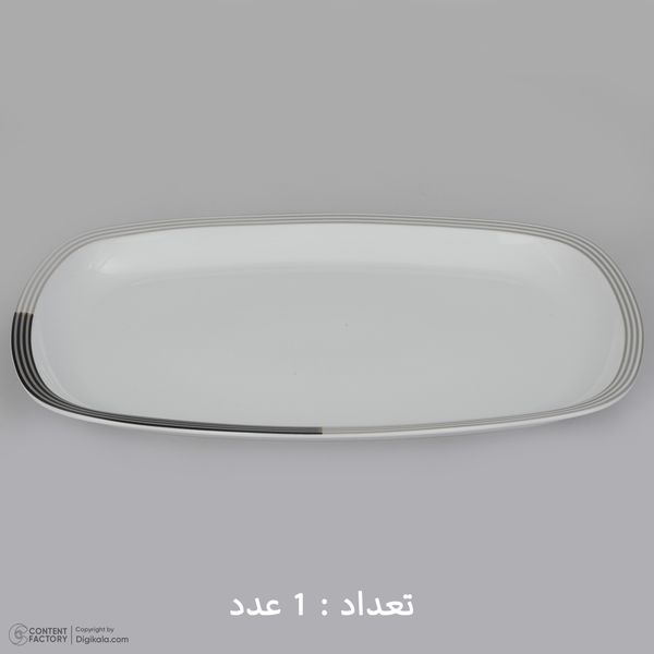 سرویس غذاخوری 27 پارچه 6 نفر چینی زرین ایران مدل وگاس اوریت سری کواترو درجه عالی