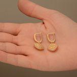 گوشواره طلا 18 عیار زنانه طلای مستجابی کد 04