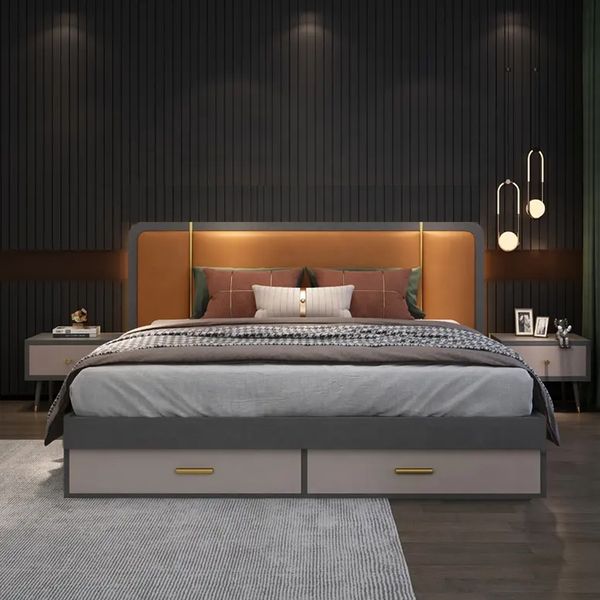 تخت خواب دونفره مدل کارا سایز 160×200 سانتی متر