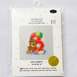 بادکنک فویلی عدد 8 هپی بری طلایی سایز 32 اینچ