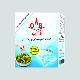 نمک کم سدیم ید دار اُ آ ب - 400 گرم