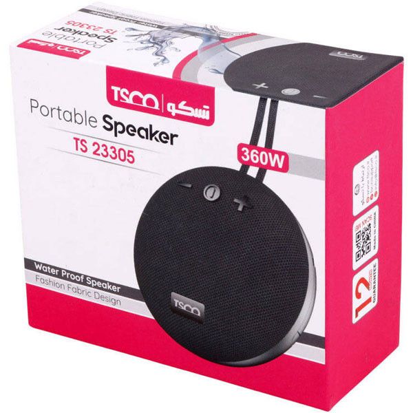 اسپیکر بلوتوثی قابل حمل تسکو مدل TS 23305 با گارانتی شرکتی