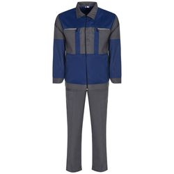 لباس کار طوسی آبی