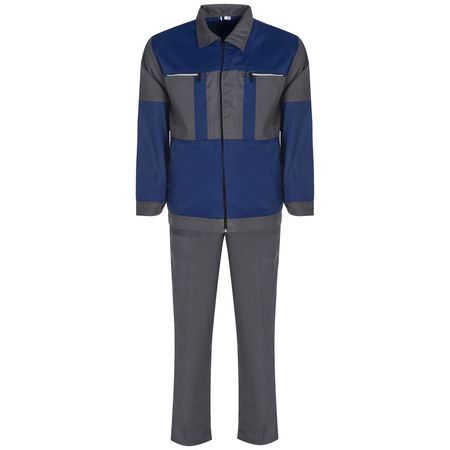 لباس کار طوسی آبی