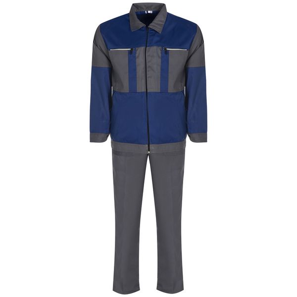 لباس کار طوسی آبی