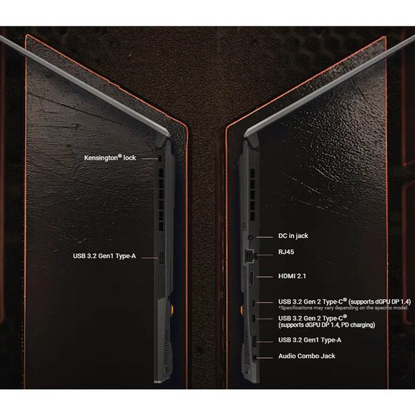 لپ تاپ 16 اینچی ایسوس مدل TUF Gaming A16 FA607NUG-WH73-R7 7445HS-RTX4050 6GB-16GB DDR5 5600MHz-512GB SSD-FHD 144Hz-W