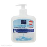 کرم نرمکننده و مرطوبکننده دست و صورت جی مدل Soft مناسب پوستهای خشک حجم 450 میلیلیتر