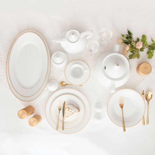 سرویس غذاخوری 108 پارچه چینی زرین ایران مدل سپینود درجه عالی