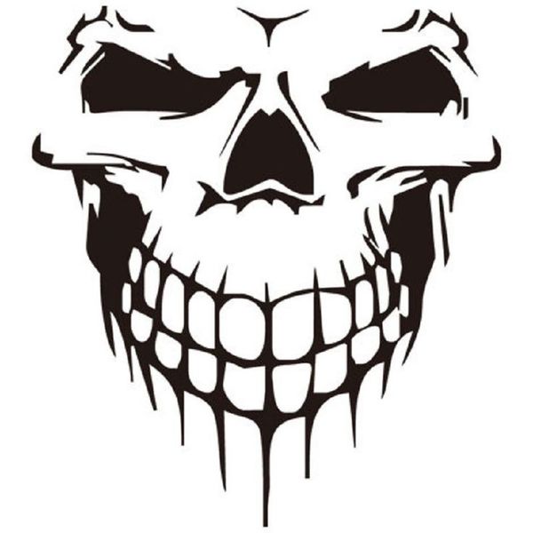 برچسب بدنه خودرو مارکت میکس طرح اسکلت مدل Scary Skeleton کد 1132MMIX