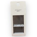 گوشواره نقره زنانه مدل مینیمال مجموعه سه عددی