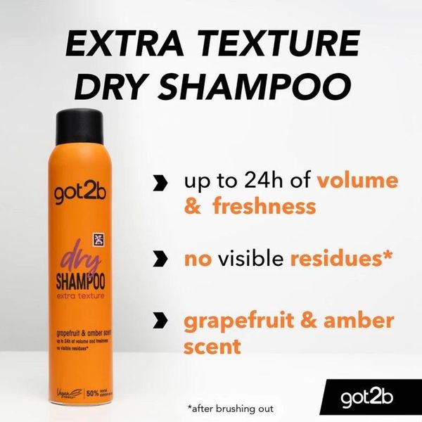 اسپری شامپو خشک شوآرزکوف مدل Extra Texture got2b مناسب برای انواع مو حجم 200 میلی لیتر