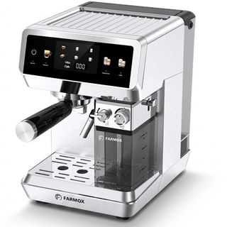 اسپرسوساز خانگی فارموکس مدل FX270 با مخزن آب 1500 میلی‌لیتر، فشار بخار 20 بار، صفحه‌نمایش لمسی و قابلیت