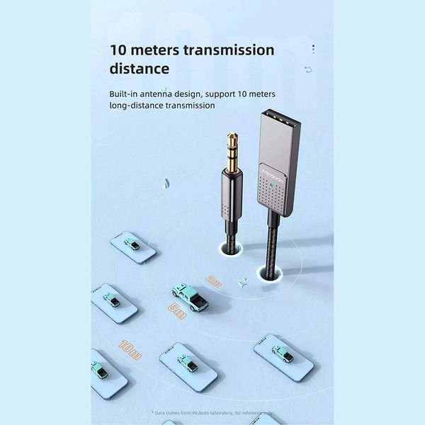 گیرنده بلوتوث مک دودو مدل CA-870MCDO | مخصوص خودرو و اسپیکر | اتصال AUX و USB