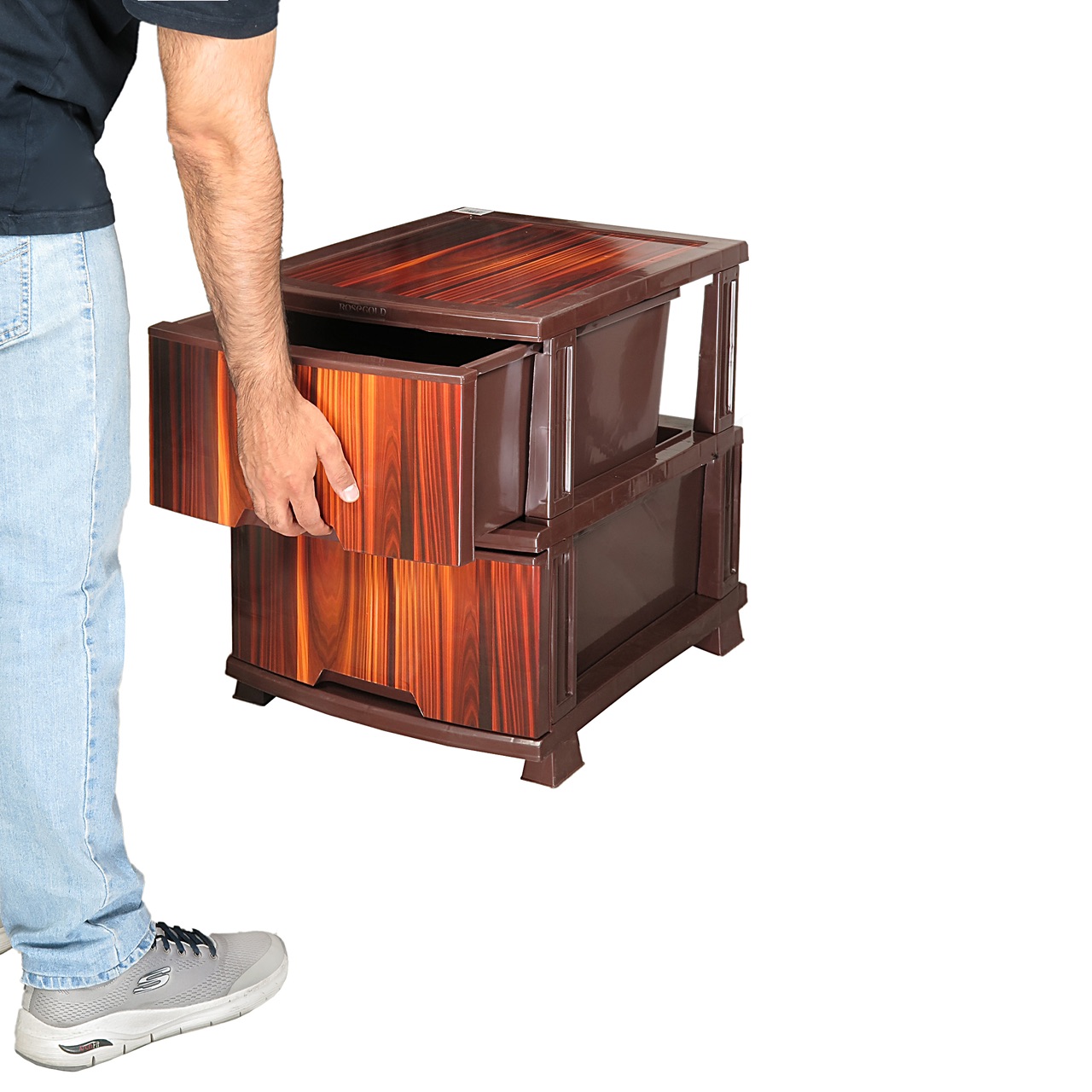 فایل کشویی رزگلد مدل چوب کد LV 2