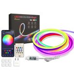 ریسه نئون فلکسی مدل LED-NEON-RGB-IC برنامه پذیر 5 متری