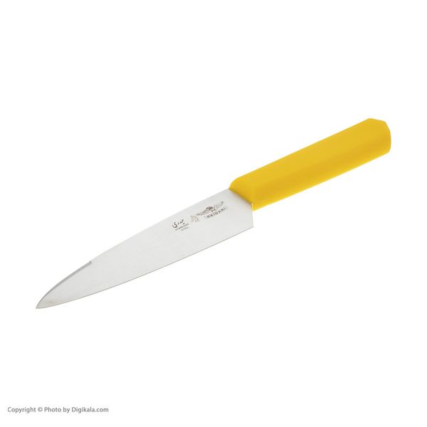 چاقو آشپزخانه حیدری مدل راسته ای دسته پلاستیک سایز 2