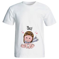 تیشرت بارداری طرح Boy کد 3988