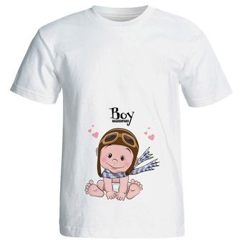 تیشرت بارداری طرح Boy کد 3988