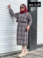 پیراهن پشمی جلو زیپ کد 1430