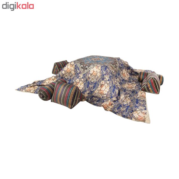 لحاف کرسی هلکو مدل m_yalda_b سایز 400*400 سانتی متر