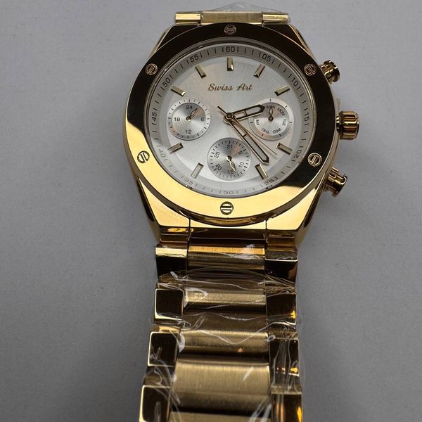 ست ساعت مچی عقربهای کوارتز زنانه و مردانه سوئیس آرت مدل ANT107-108GD0300