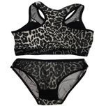 ست شورت و نیم تنه زنانه مدل پلنگی