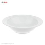 سرویس غذاخوری 28 پارچه چینی زرین ایران سری رادیانس مدل سفید درجه یک