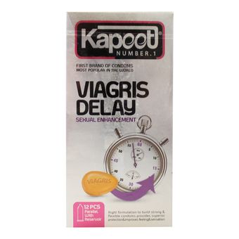 کاندوم کاپوت مدل Viagris Delay بسته 12 عددی*10