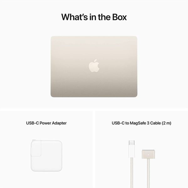 لپ تاپ 13.6 اینچ اپل استوک مدل MacBook Air-MLY23 M2 2022 LLA
