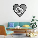 دیوارکوب ماهوت طرح قلب و گل