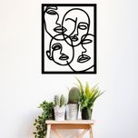 استیکر ناویا طرح چهره ها مدل چوبی