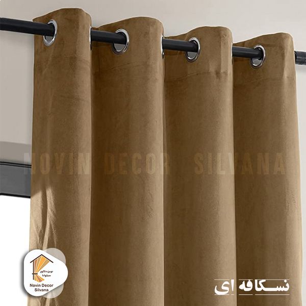 پرده نوین دکور سیلوانا مدل مخمل کالیفرنیا 180 سایز 180 × 140 سانتی متر 