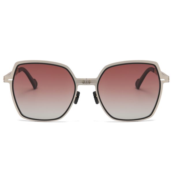 عینک آفتابی چند ضلعی زنانه مدل JS8501C08-P182 Polarized Gradient Tea