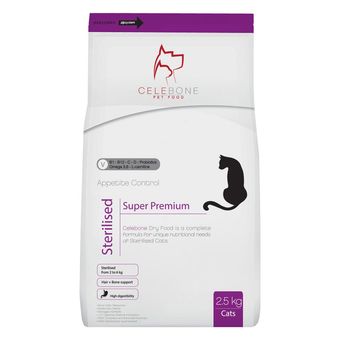 غذای خشک گربه سلبن مدل عقیم شده Sterilised وزن 2.5 کیلوگرم