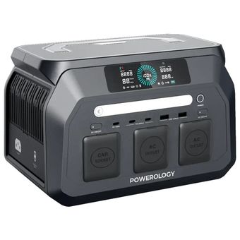 پاوراستیشن 800 وات پاورولوژی مدل PWP800WBK ظرفیت 140000 میلی آمپر ساعت