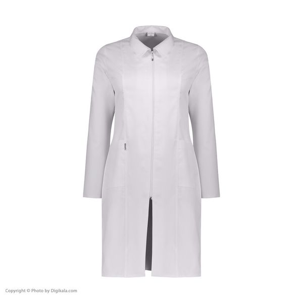 روپوش پزشکی زنانه خضرا مدل زیپدار کد 31200